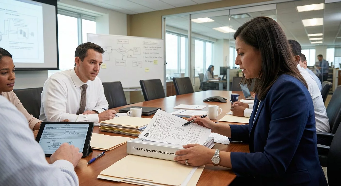 Formal Change Justification Records